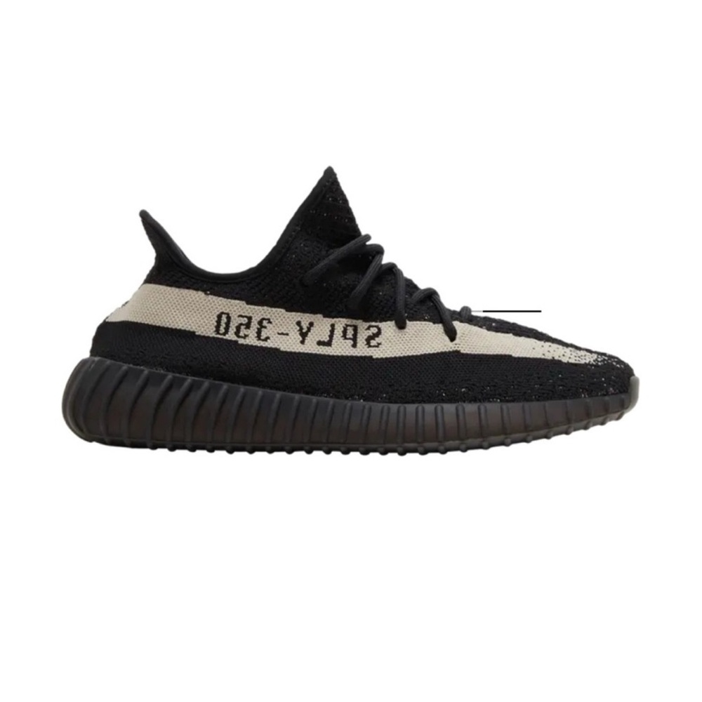Yeezy Black and Cream Sneakers